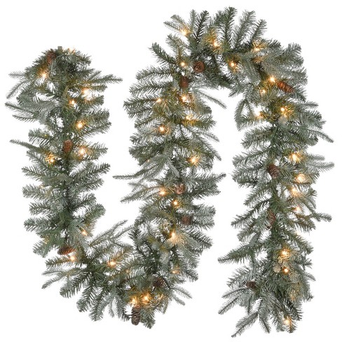 Long Garland of Christmas Tree Branches . Realistic Fir-tree Bo Stock Photo  - Image of merry, natural: 104843290