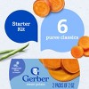 Gerber Baby Food Stage 1 My 1st Veggies Starter Kit Puree 2oz Tubs (6 Pack) - 4 of 4