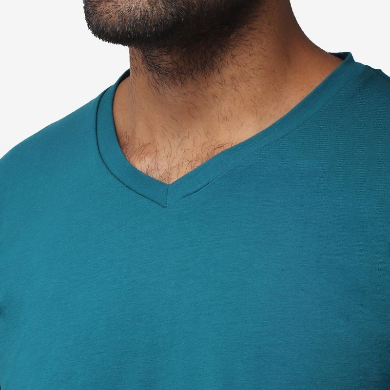 X RAY Men's Long Sleeve V-Neck T-Shirt, 4 of 6