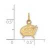 Black Bow Jewelry 14k Yellow Gold Plated Sterling Silver Columbus Blue Jackets NHL Extra Small Pendant - 2 of 3