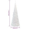 vidaXL Lifelike Artificial Christmas Tree, 59.1" Tall with 100 Warm White LEDs, Multiple Lighting Modes - 4 of 4