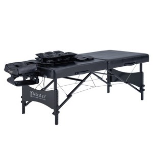 Master Massage 30 Monaco Airwave Full Body Stretching Portable Massage Table with Airbags 3D Lumbar Traction for Professional Table (Black) - 1 of 4