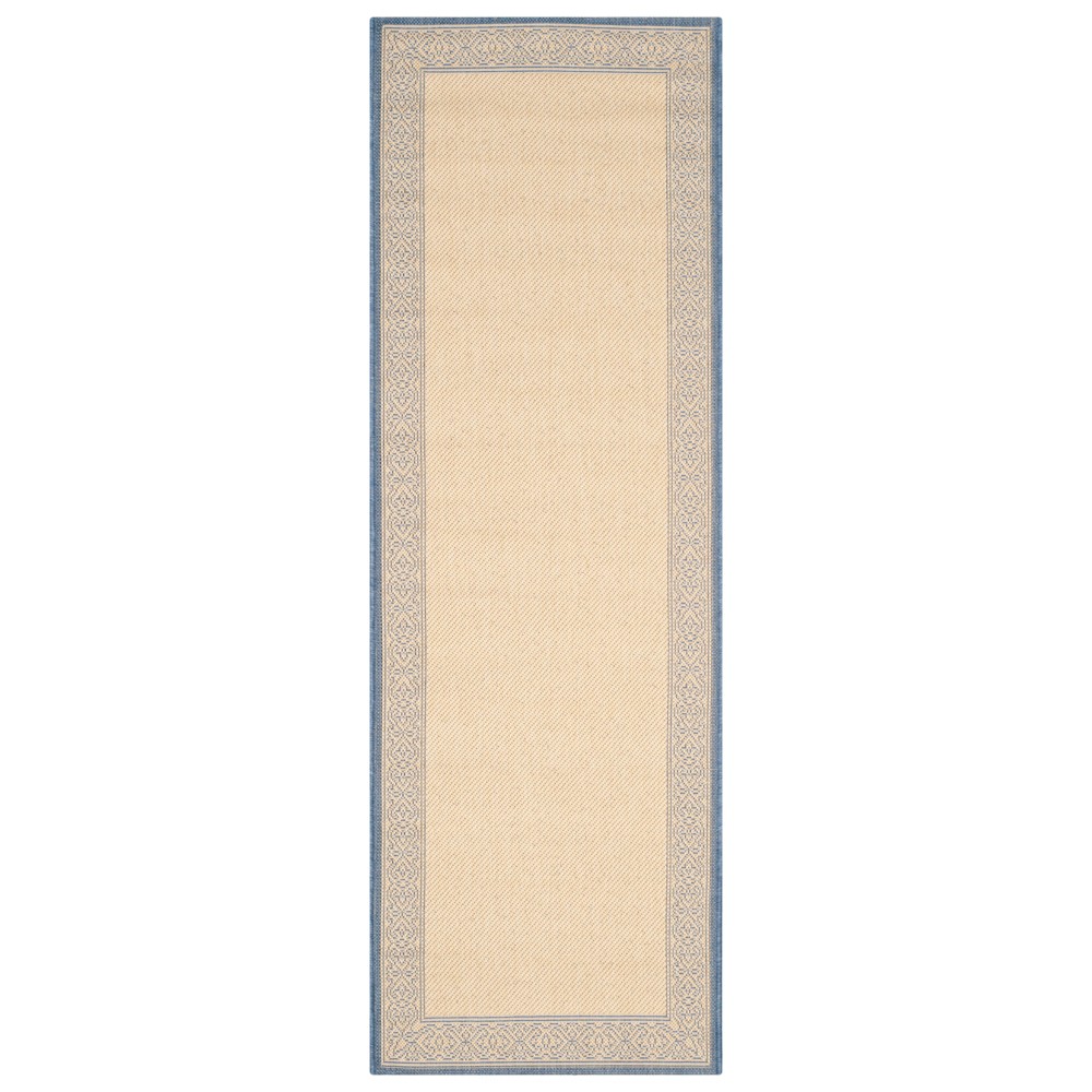  x 6'7in Antibes Outdoor Rug Natural/Blue