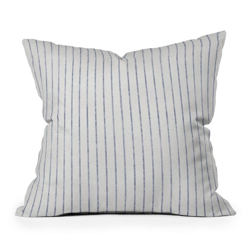 Holli Zollinger Aegean Wide Stripe Outdoor Throw Pillow Black - Deny Designs, 1 of 5