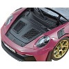 2022 Porsche 911 GT3 RS Weissach Pack Ruby Star Red with Carbon Top and Hood Stripes 1/18 Diecast Model Car by Norev - 2 of 4
