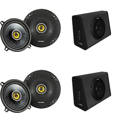Kicker (2) 11PT250 Powered Sub Enclosure & (2) 46CSC54 5.25"  Bundle