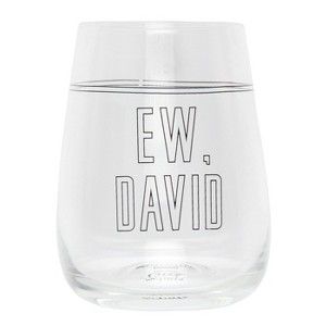 Schitt's Creek Merchandise Ew David Rose 16 Oz. Stemless Wine Glass - 1 of 4