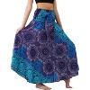 Women's Boho Maxi Skirt - Floral Print Long Flowy Skirt Bohorose Blue - 2 of 4