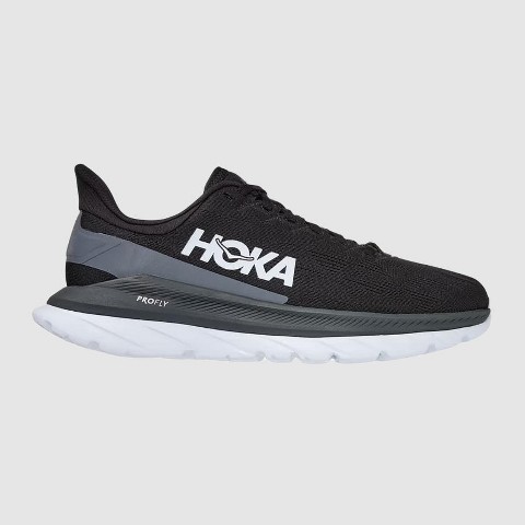 HOKA Men's Mach 4 Running Shoes Black/Dark Shadow, Size 9