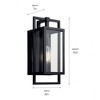 Kichler Lighting Goson 1 - Light Wall Light in  Black - 3 of 4