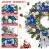 GAOMON Prelit Christmas Wreath for Front Door, 24" Large Outdoor Christmas Wreath, Battery Operated Lighted Xmas Wreaths - 3 of 4