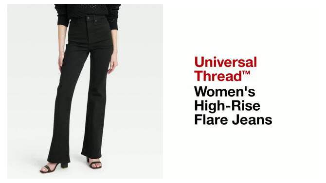 Women's High-Rise Flare Jeans - Universal Thread™, 2 of 12, play video