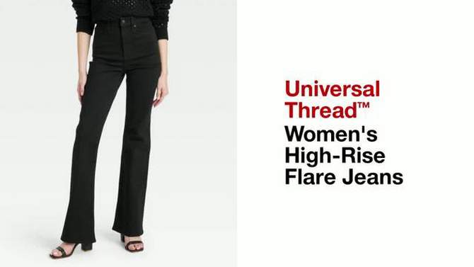 Women's High-Rise Flare Jeans - Universal Thread™, 2 of 12, play video