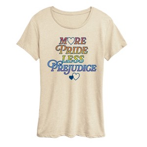 Women's - Instant Message - More Pride Less Prejudice Short Sleeve Graphic T-Shirt - 1 of 4