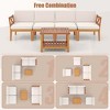 Tangkula 10 PCS Patio Furniture Set Acacia Wood Outdoor Sectional Conversation Set with Cushions and 2-Tier Coffee Table - 2 of 4