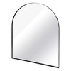ChicFurnit Bathroom Vanity Mirrors Arched Mirror with Sturdy Metal Frame HD Reflections for Bedroom Bathroom Entryway, Black, 36"*30"*1.2" - 3 of 4
