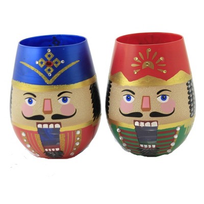 Tabletop 5.0" What's Crackin'? Nutcracker Wine Glass Enesco  -  Drinkware