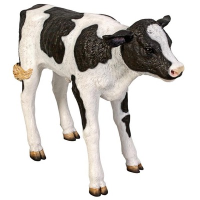 Design Toscano Buttercup, The Life-Size Holstein Calf Dairy Cow Statue