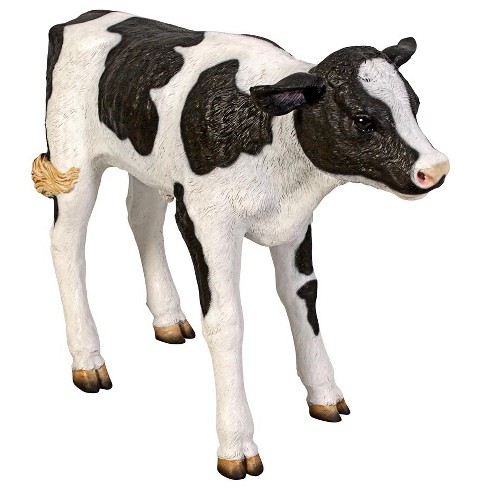 Design Toscano Buttercup, The Life-size Holstein Calf Dairy Cow Statue ...
