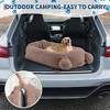 Large Size Dogs Bed, XL Washable Pet Bed with Faux Fur Bolster, Removable Cover Calming Round Bed - 4 of 4