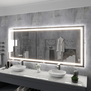 LED Front Light and Backlit Mirror - 1 of 4