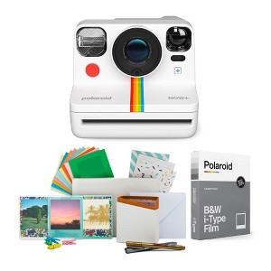 Polaroid Now+ Instant Camera Generation 2 (White) w/Film Kit & B&W Film - 1 of 4