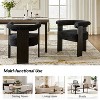 Gerry Boucle Dining Chair Set of 4 With Round Solid Back|ARTFUL LIVING DESIGN - 4 of 4