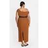 Women's Plus Size Millie Linen Maxi Dress - ginger | CITY CHIC - 2 of 4