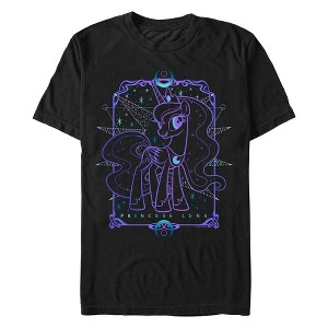 Men's My Little Pony Princess Luna Tarot Card T-Shirt - 1 of 4
