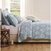 Greenland Home Fashions 2-Piece Twin/XL Coverlet Set – Sky Blue 68" x 88" with Pillow Sham 20" x 26" - 3 of 4