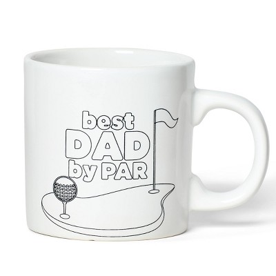 10oz DIY Fathers Day Mug Golf Dad - Bullseye's Playground™