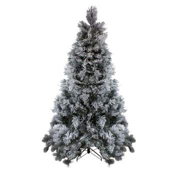 Northlight 7.5' Unlit Artificial Christmas Tree Flocked Spruce