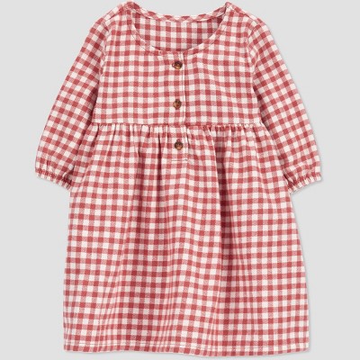 Carter's Just One You® Baby Girls' Plaid Dress - Red 9M
