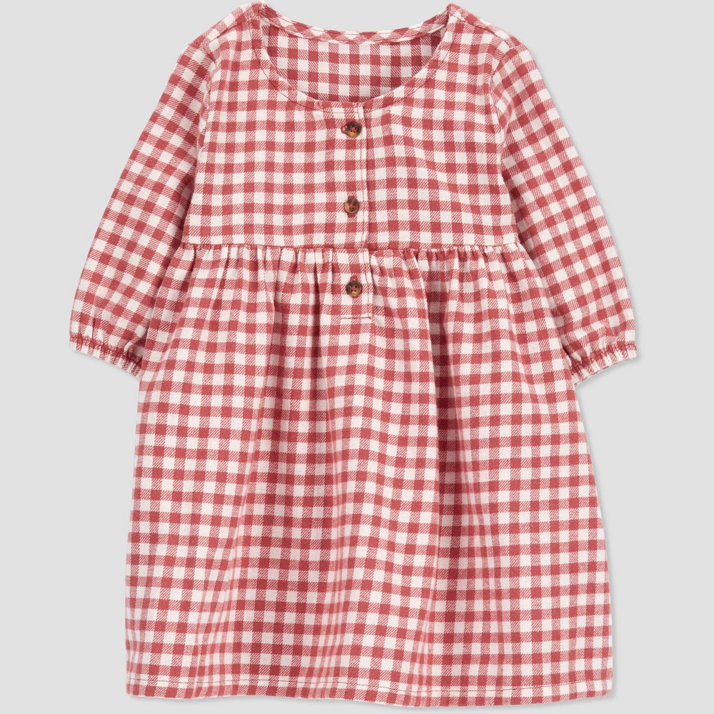 Carter's Just One You Baby Girls' Plaid Dress - Red 24M