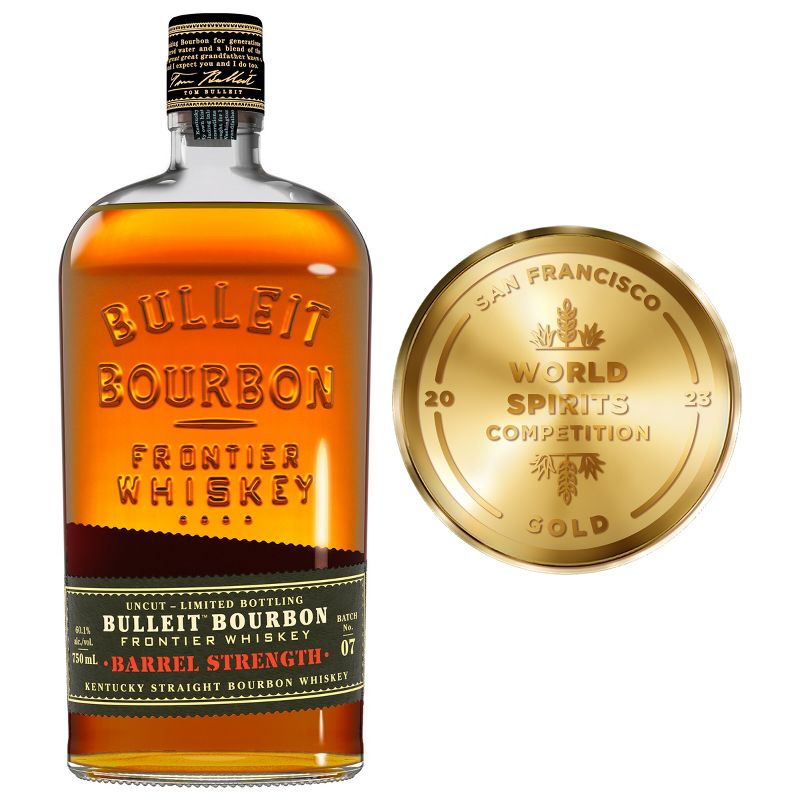 Bulleit Barrel Strength Bourbon 750ML, 2 of 10
