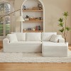 Dolonm 103" L-shaped Modular Cloud Sofa,Compressed Boneless with Deep Seats,No Assembly, for Living Rooms Bedrooms - 4 of 4