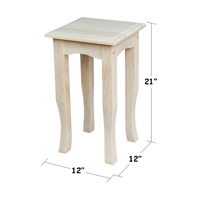 'High Tea Table Unfinished 21'' - International Concepts, Brown'
