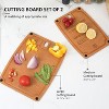 DOMETOUR Set of 2 Cutting Boards for Kitchen Dishwasher Safe, Composite Cutting Board with BPA Free, Reversible with Juice Grooves, Non-porous - 4 of 4