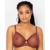 Curvy Couture Women'S Plus Size Sheer Mesh Full Coverage Unlined Underwire Bra - 3 of 4