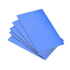 Unique Bargains DIY Laser Printing Office Engraving Blank Metal Cards 5 Pcs - 1 of 4