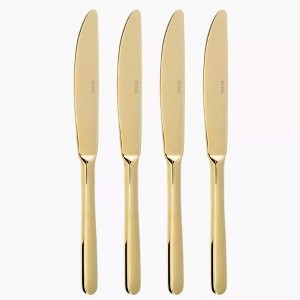 DUKA set of Four Gold Finish Stainless Steel Knives - 1 of 1