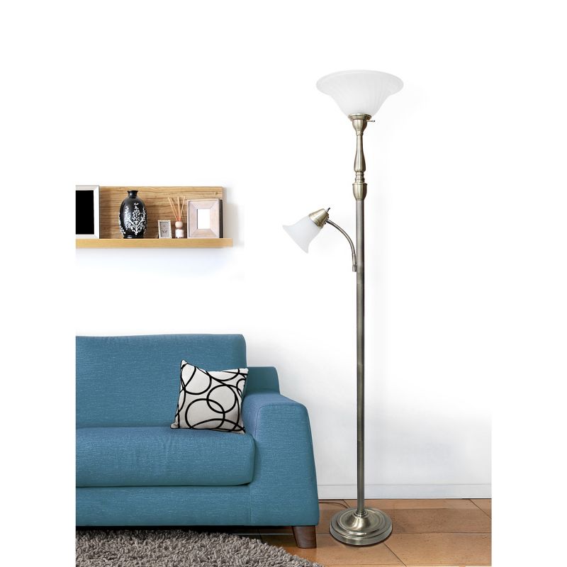 71" 2-Light Mother Daughter Floor Lamp - Elegant Designs, 6 of 7