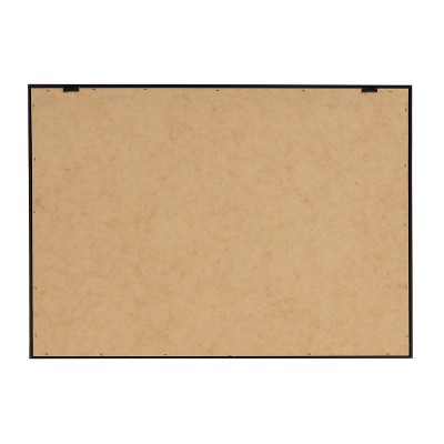 Colorful Floral Abstract Print on Gray Framed Canvas