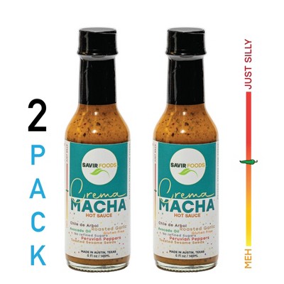 Savir Foods Crema Macha Hot Sauce 2 Pack