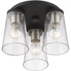 Livex Lighting Cityview 3 - Light Flush Mount in  Black/Brushed Nickel - 2 of 4