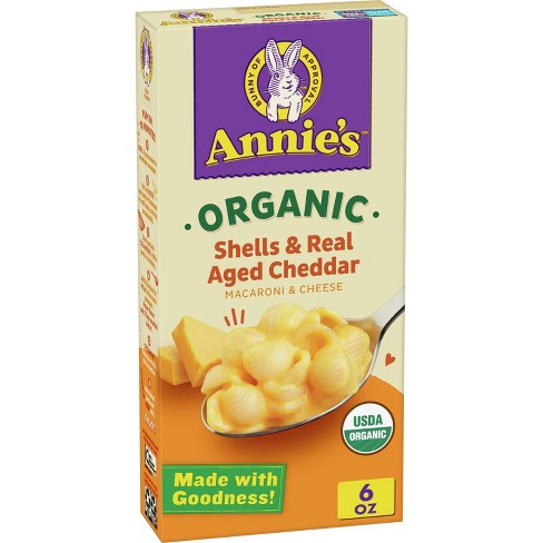 Annie's Organic Shells & Real Aged Cheddar Macaroni & Cheese - 6oz - image 1 of 4
