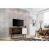 Sapphtopaz 42.5" Rustic TV Stand for TVs Up to 50" with Open Shelf&Storage Cabinet Console Table with Ring Handle TV Stand for Living Room - 4 of 4