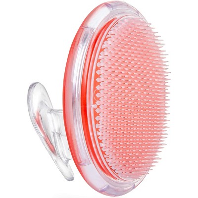 Dylonic Ergonomic Orange Silicone Exfoliating Brush for Razor Bumps