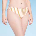 Women's Ruffle Cheeky Bikini Bottom - Shade & Shore™ Orange 