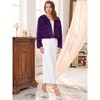 INSPIRE CHIC Women's Formal Evening Cocktail Bridal Wedding Elegant Faux Fur Jacket - 2 of 4